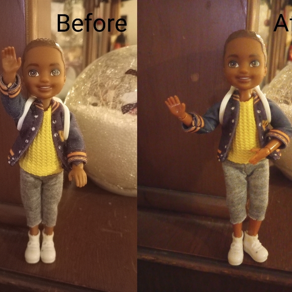 Ultra Rare! Ooak Barbie Chelsea Boy AA Hybrid Posable doll Articulated body! - Picture 2 of 3